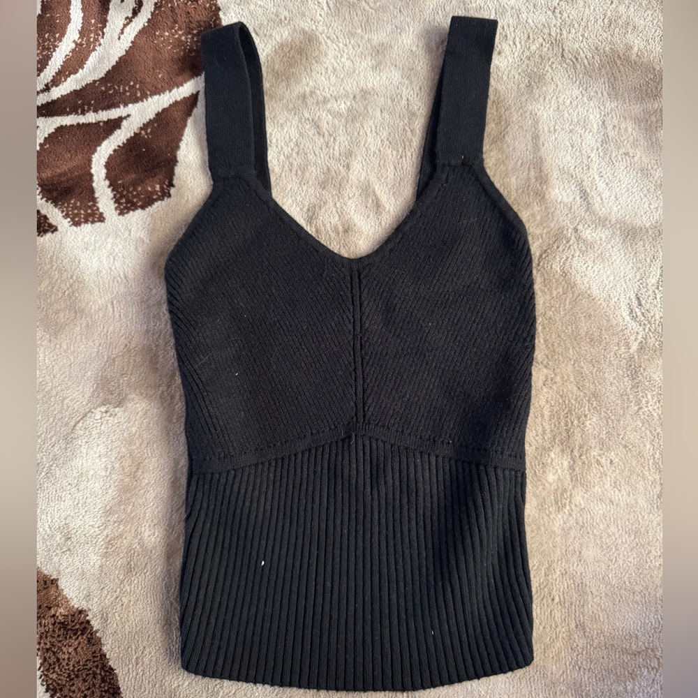 Abercrombie & Fitch Black Knit Tank Top
